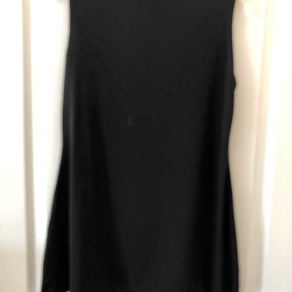 Belldini Embellished Ruffled Front Black Sleeveless Tank Size Small - Picture 4 of 7